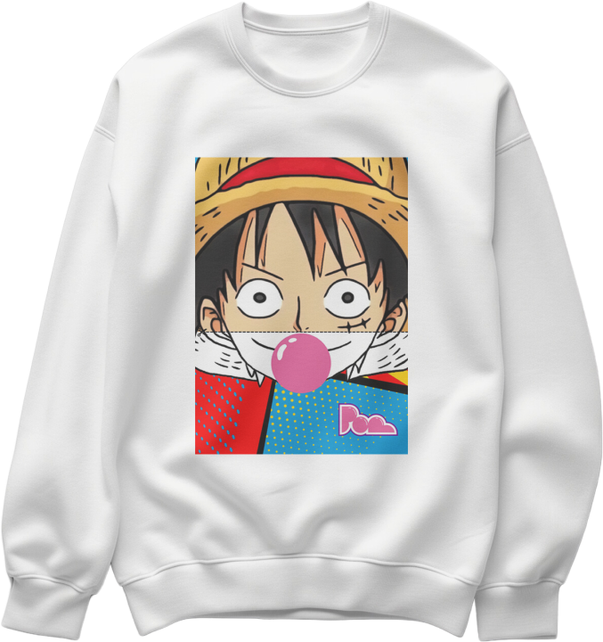 Felpa Girocollo bubble "Luffy" Pop