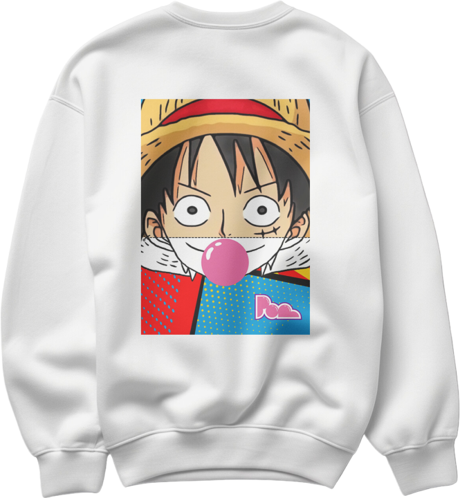 Felpa Girocollo bubble "Luffy" Pop