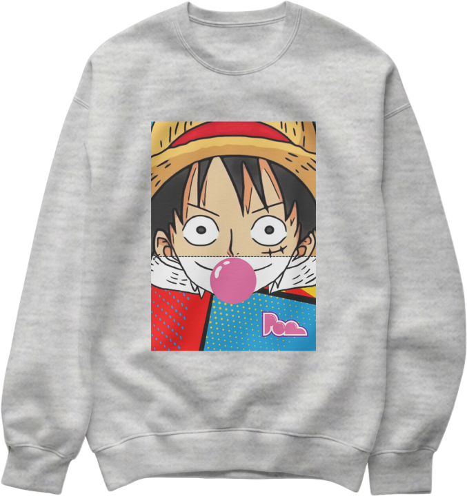 Felpa Girocollo bubble "Luffy" Pop