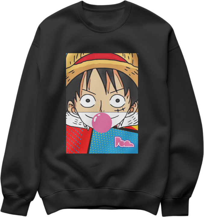 Felpa Girocollo bubble "Luffy" Pop