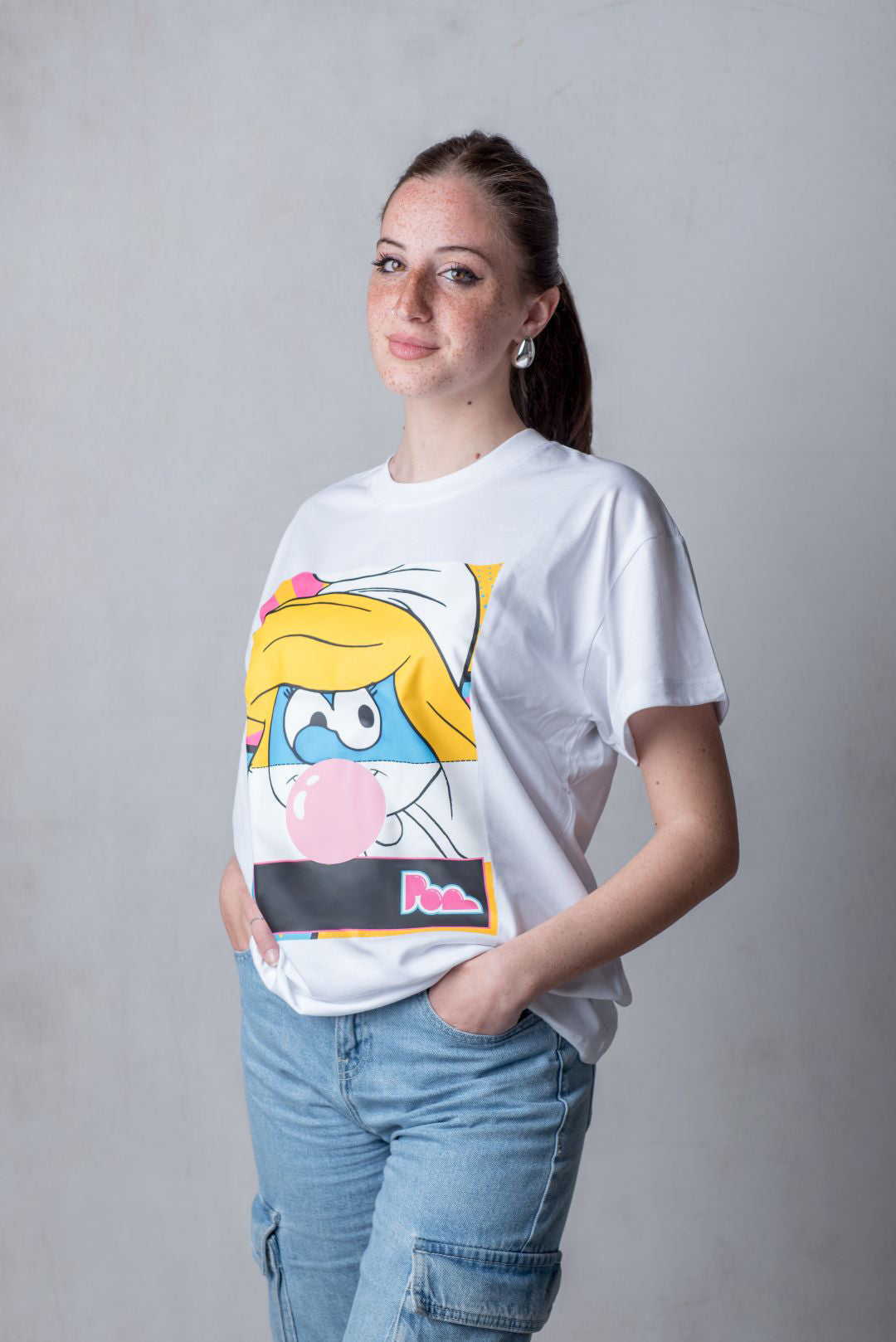 "Puffetta" Bubble Gum Tee - Bianco