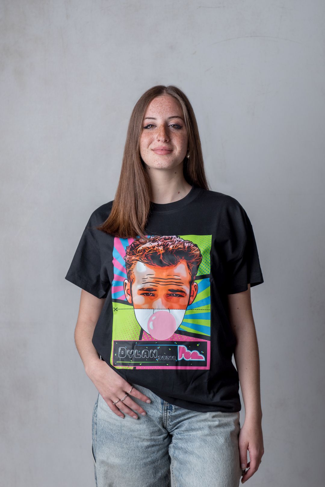 "Dylan" Bubble Gum Tee - Nera