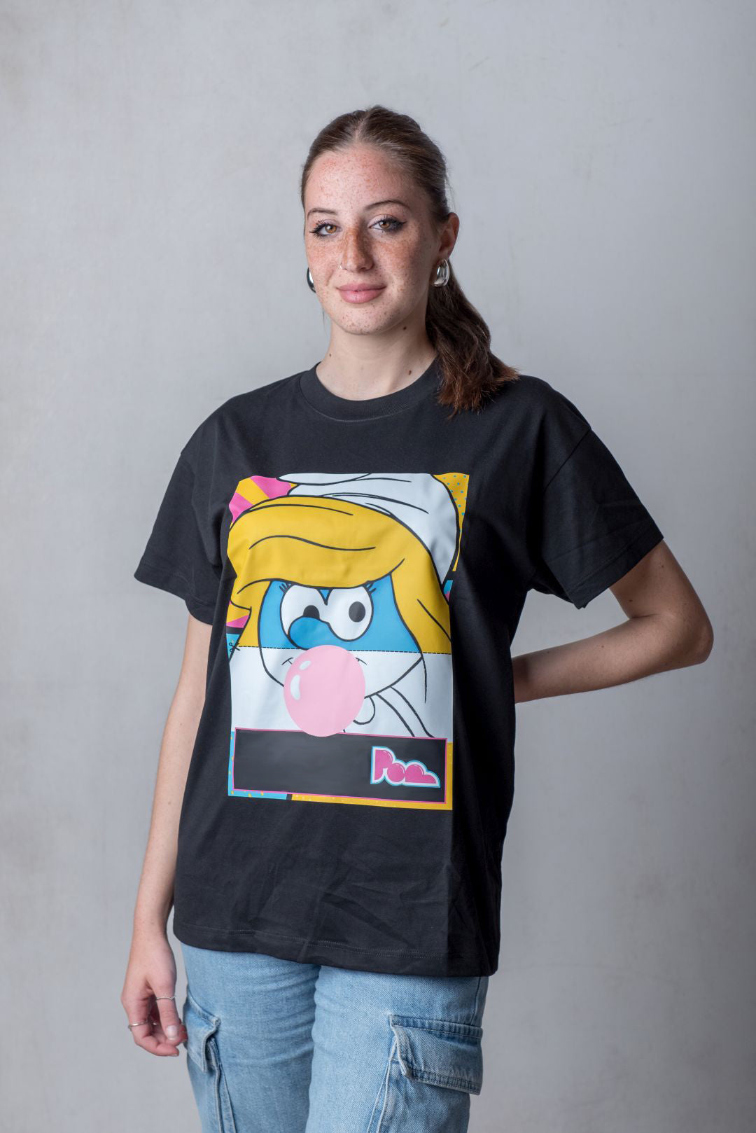 "Puffetta" Bubble Gum Tee - Nera