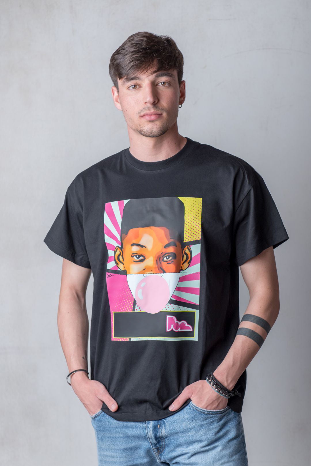 "Willy Prince" Bubble Gum Tee - Nera