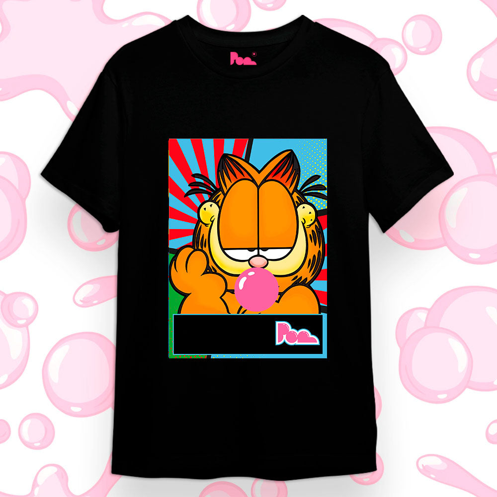 "Garfield" Bubble Gum Tee - Nera