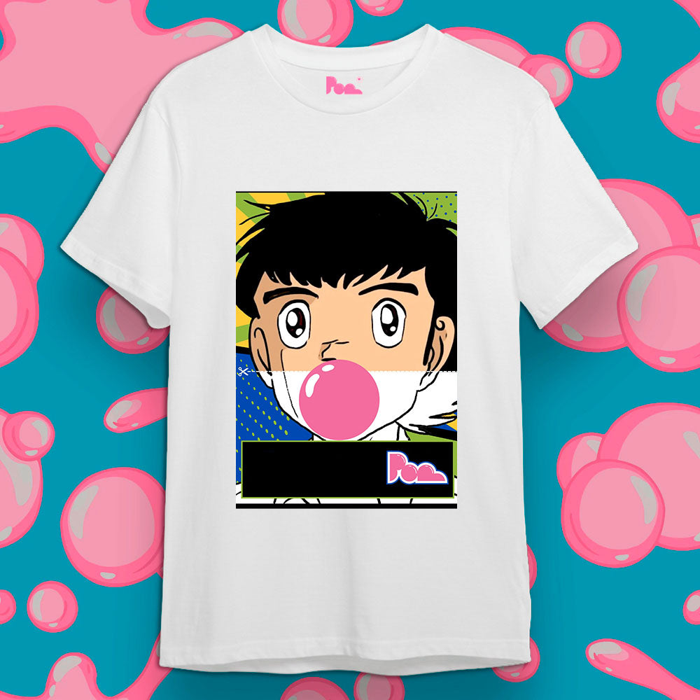 "Holly" Bubble Gum Tee - Bianco