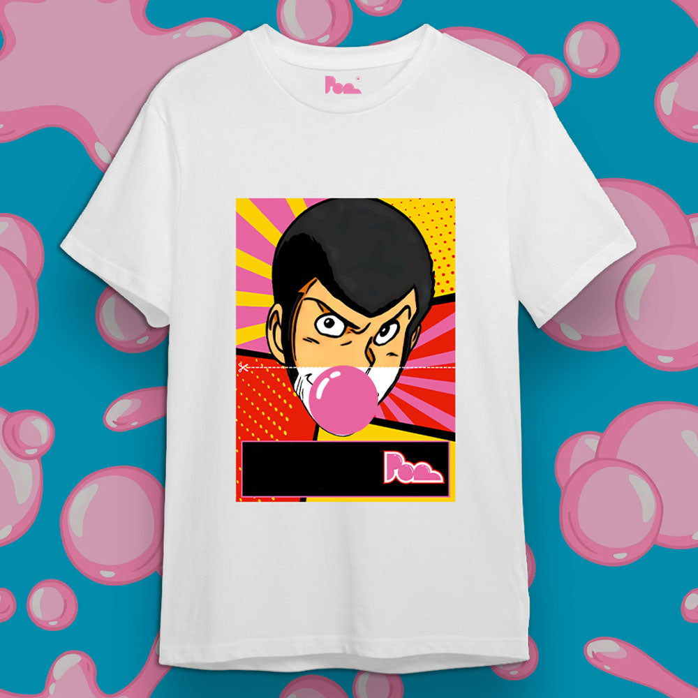 "Lupin" Bubble Gum Tee - Bianco