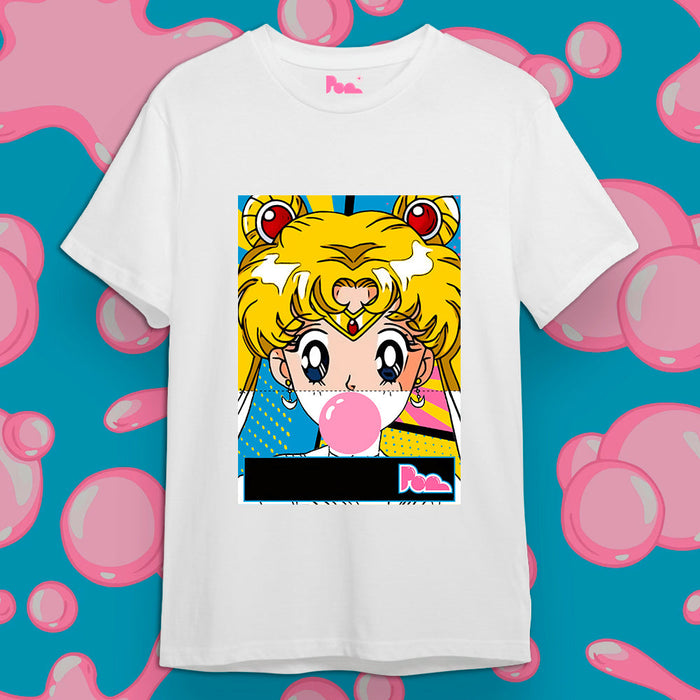 "Sailor Moon" Bubble Gum Tee - Bianco