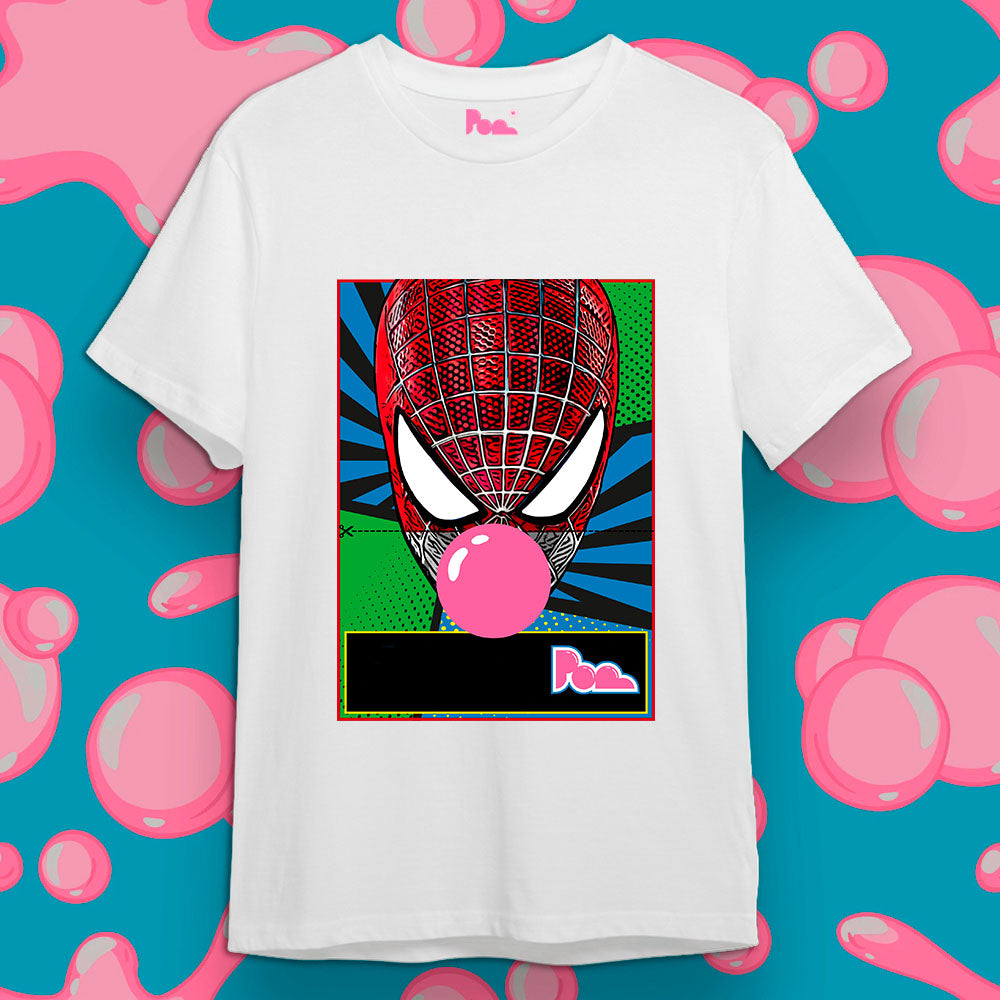 "Spiderman" Bubble Gum Tee - Bianco