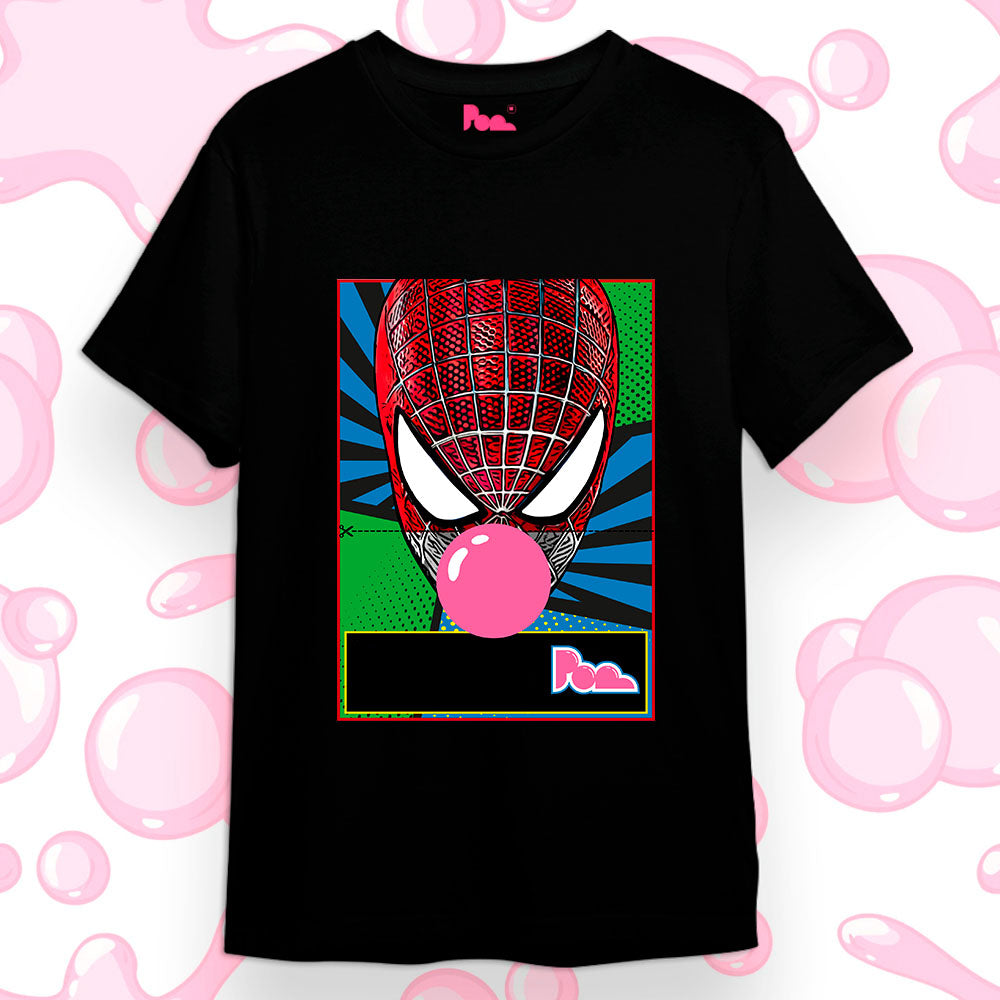 "Spiderman" Bubble Gum Tee - Nera