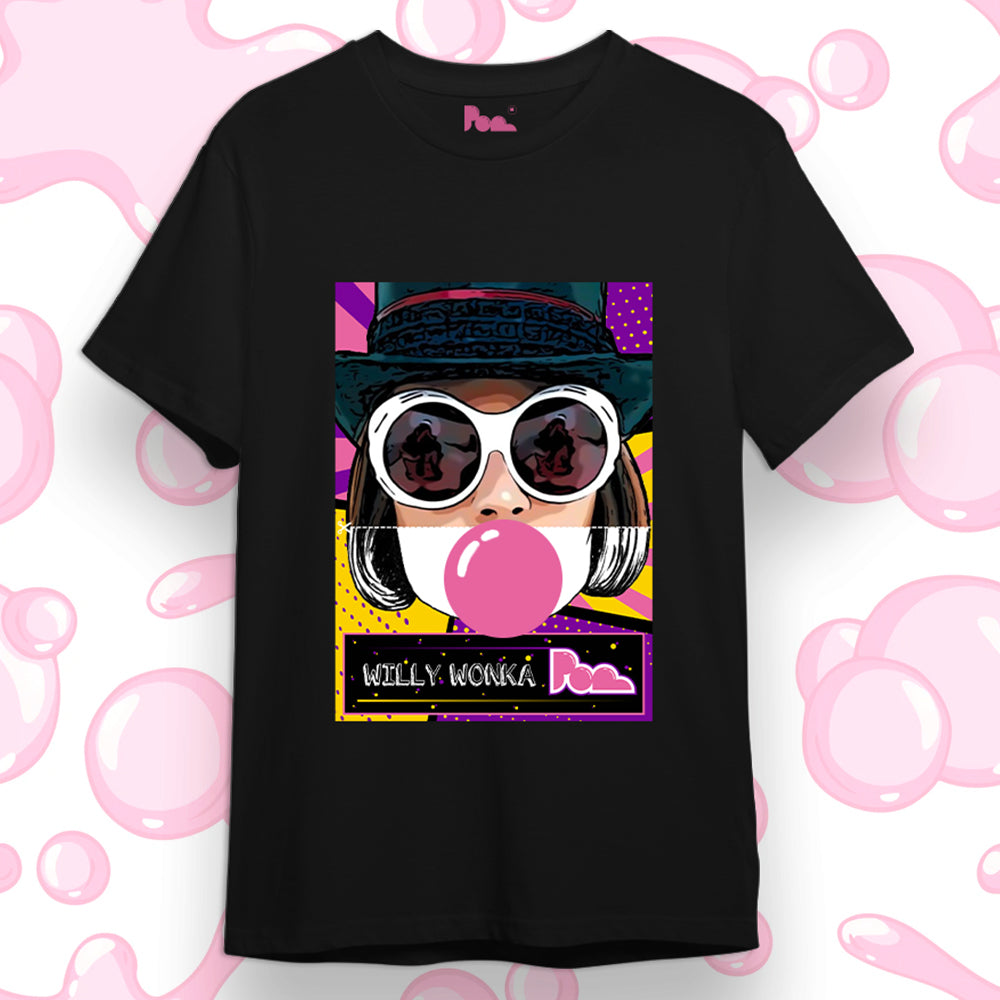 "Willy Wonka" Bubble Gum Tee - Nera