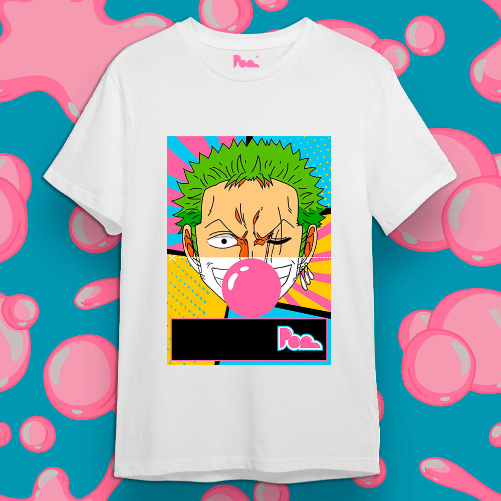 "Zoro" Bubble Gum Tee - Bianco